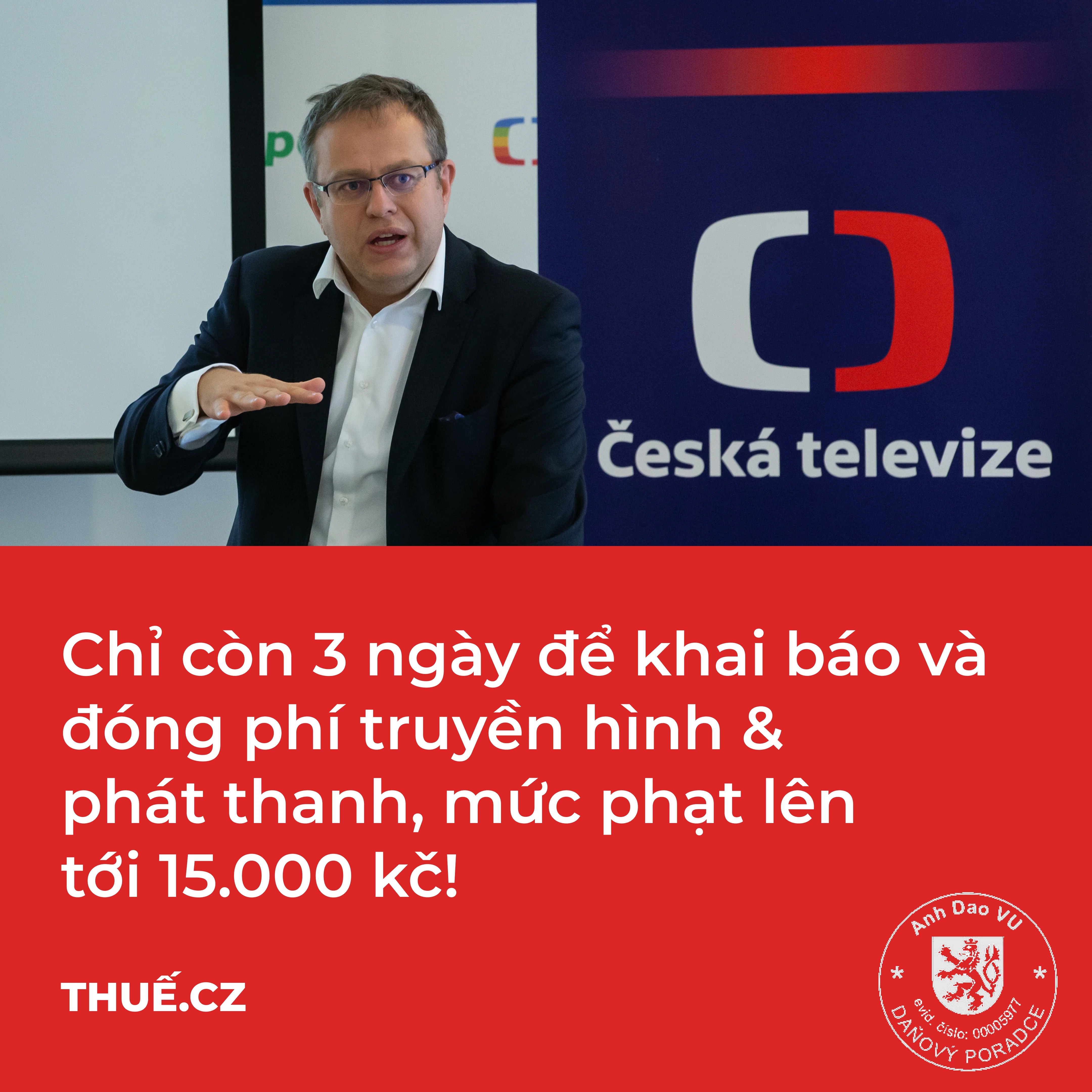 HƯỚNG DẪN CHI TIẾT KHAI BÁO & ĐÓNG PHÍ PHÁT THANH & TRUYỀN HÌNH TẠI SÉC TỪ 1. 5. 2025